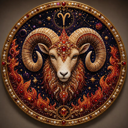 🔥49% OFF – ✨ Premium 3D Pearl 12 Zodiac Signs Art Kit | Luxury Flocked Canvas with Scratch-Resistant Non-Fading Pearl Beads DIY Handmade Astrology Decor ♈🌙💎
