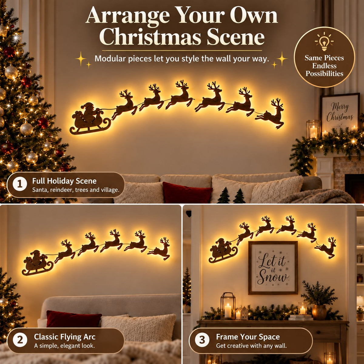 🎄🦌Magical Reindeer Christmas Wall Light