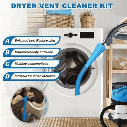🔥 Deep-Clean Dryer Vent Brush Kit for Safer, More Efficient Laundry Days | 1-Piece Tool