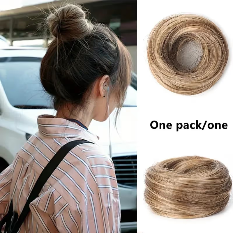 🎀 Messy Bun Hairpiece – Effortless Updos in Minutes