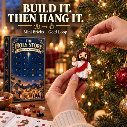🔥 Final Day: 50% Off ✨ 24-Day Nativity Mini Brick Ornament Advent Calendar 🎄