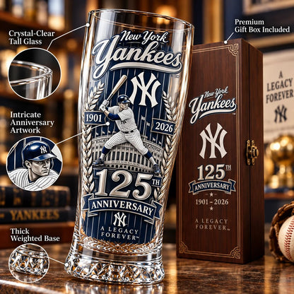 🎉🏆 Let’s Go Tribe! 125th Anniversary Commemorative Pint Glass🎁