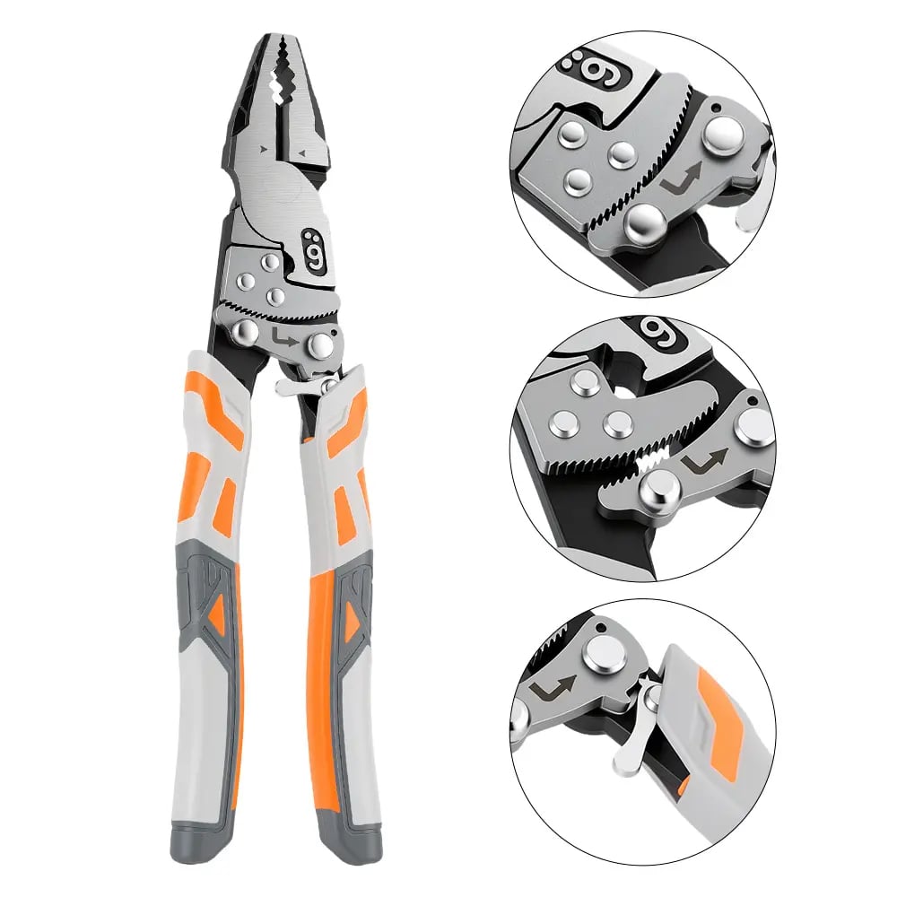 💯 9-Inch Industrial Ratchet Self-Locking Pliers