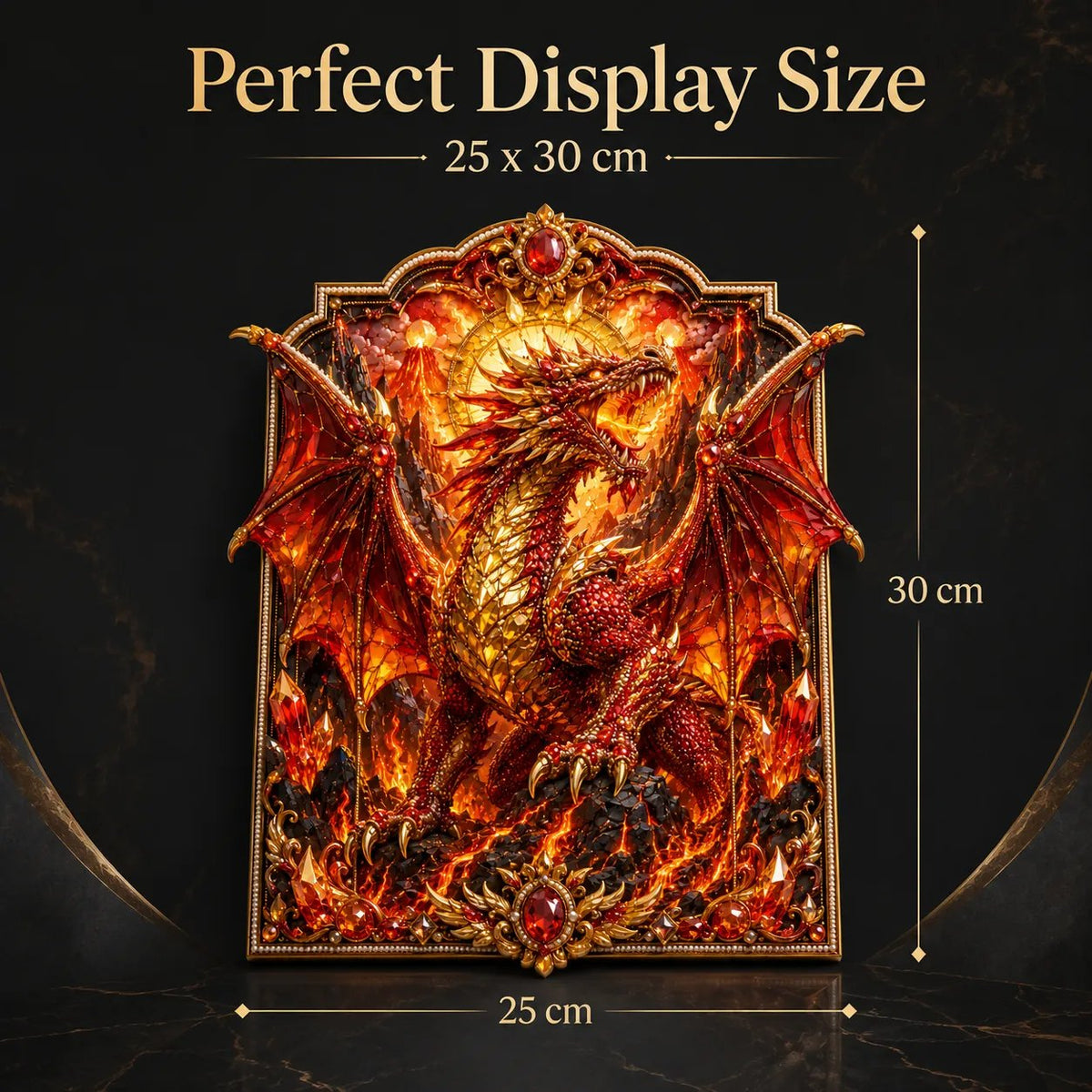 🐉💎3D Lager På Lager Drake Diamantmålningskit, 5 Stilar Fantasykristall