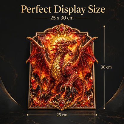🐉💎3D Lager På Lager Drake Diamantmålningskit, 5 Stilar Fantasykristall