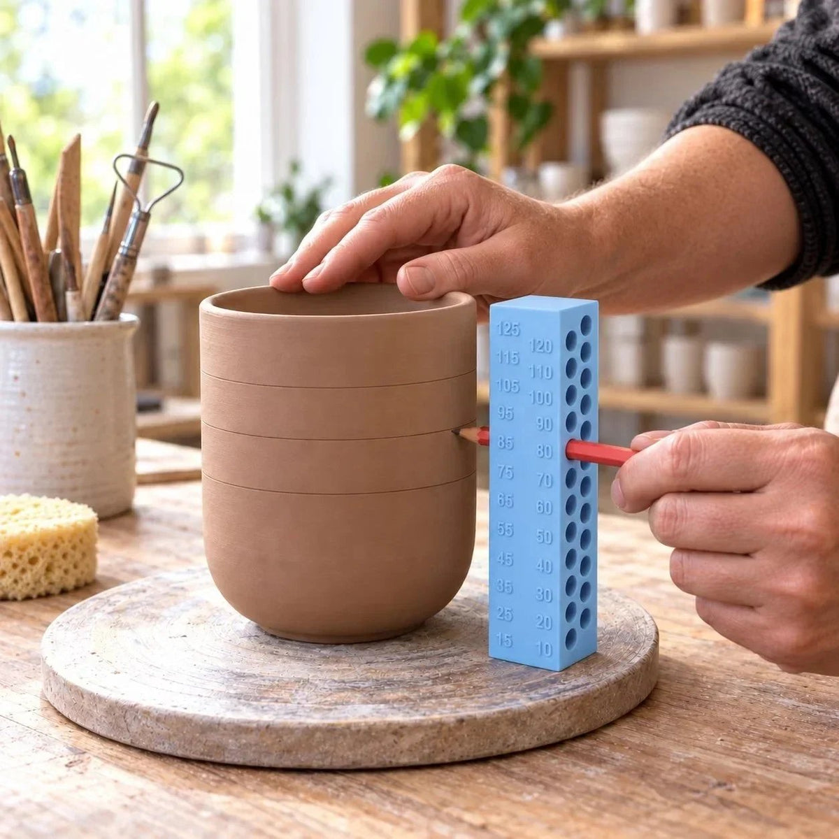 📏 Ceramic Height Marking Guide – Precision Measuring Tool