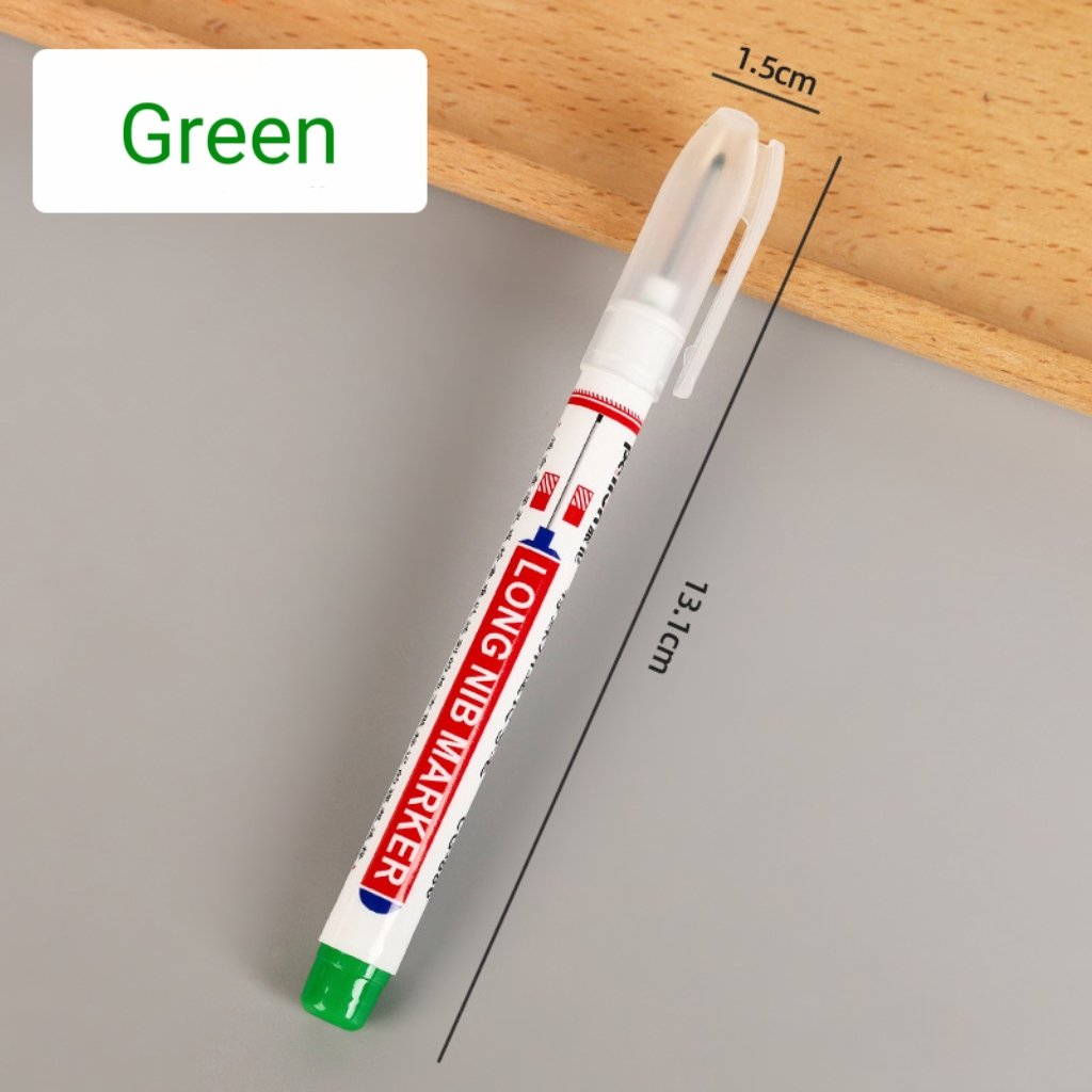 Extended Tip Marker Pen, Quick Dry Ink For Deep Hole Marking🎯