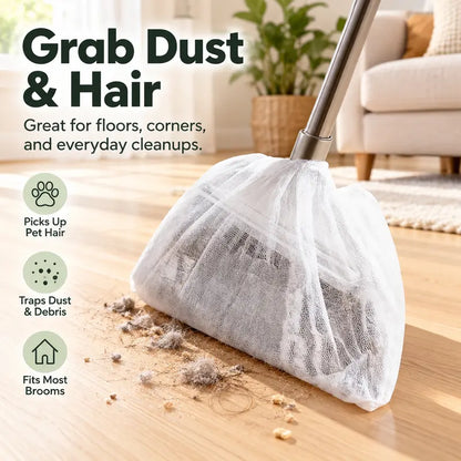🧹 50-Pack Disposable Dusting Covers for Brooms – Quick, Hygienic Cleaning Made Easy ✨