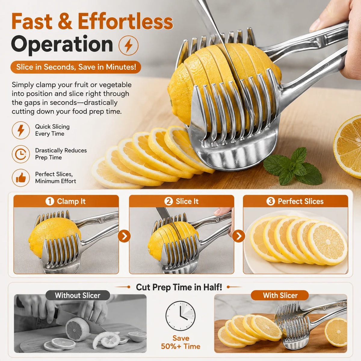 Multi-Blade Vegetable Slicer 🥕 – Handy Kitchen Food Prep Tool