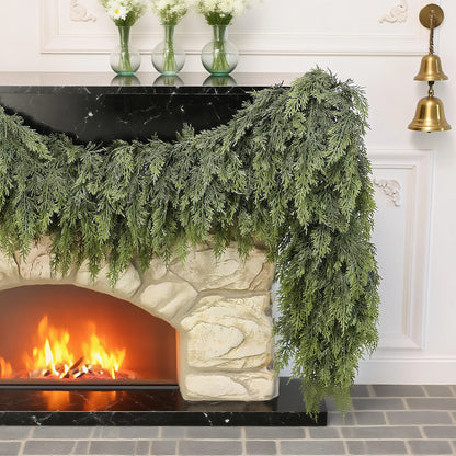 ✨Last Day 50% OFF✨Artificial Cedar Garland Set of 2 (6 FT)