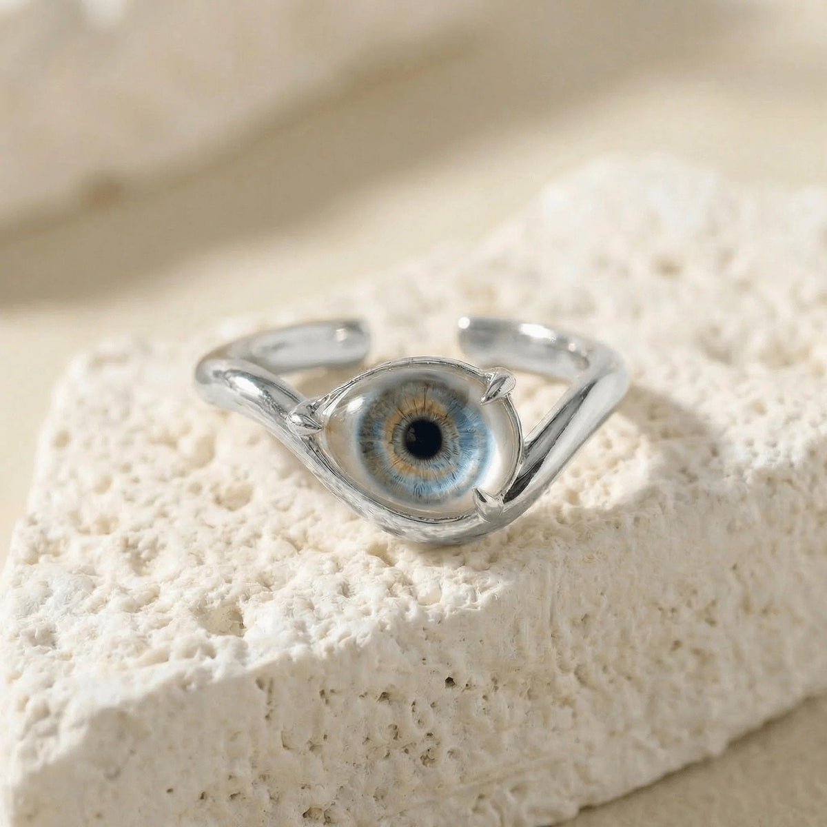 Lifelike Double-Iris Intertwined Couple Ring for Anniversary, Engagement, Wedding & Valentine’s Day Gift
