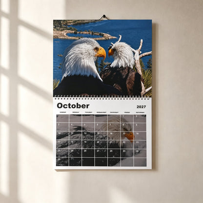 2027 Jackie & Shadow Soaring Eagles Wall Calendar 🦅 Stunning Wildlife Photography, 1-Count