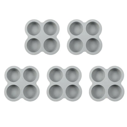 4-Cavity Silicone Cake Mold 🍰 – Perfect for Mousse & Desserts