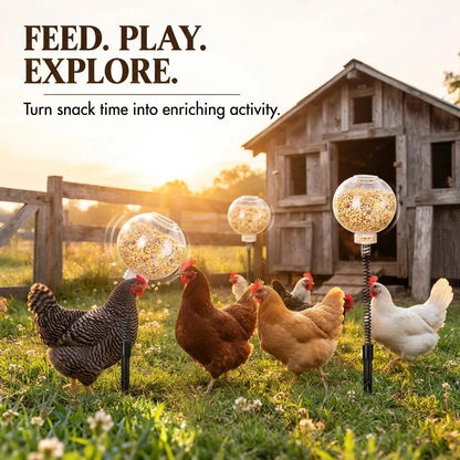 🐔 49% Off Ends Tonight | Peck & Play Hanging Chicken Treat Feeder