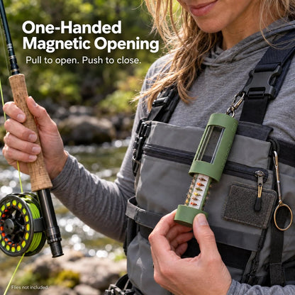 🎣Wearable Fly Box – Portable Fly Fishing Storage Case