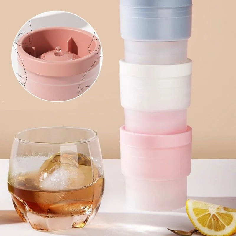 🧊Crystal-Clear Ice Sphere Maker for Whiskey, Bourbon & Cocktails 🥃
