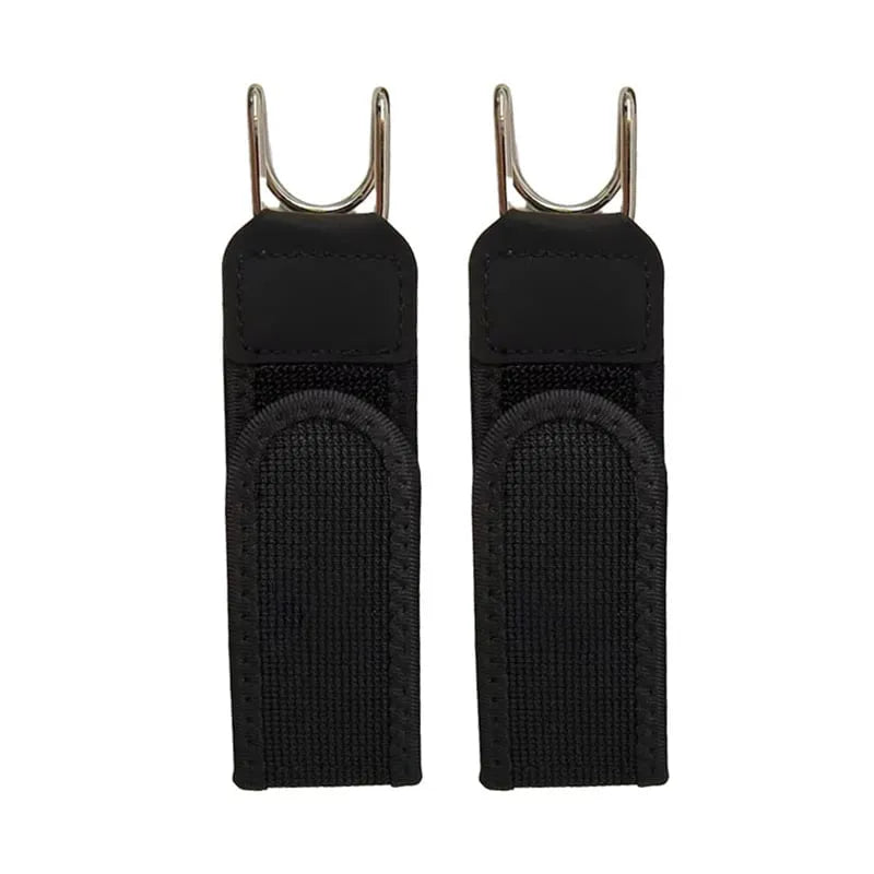 2-Pack Tactical Stretch Belts with Metal Hook Buckles – Black 🖤