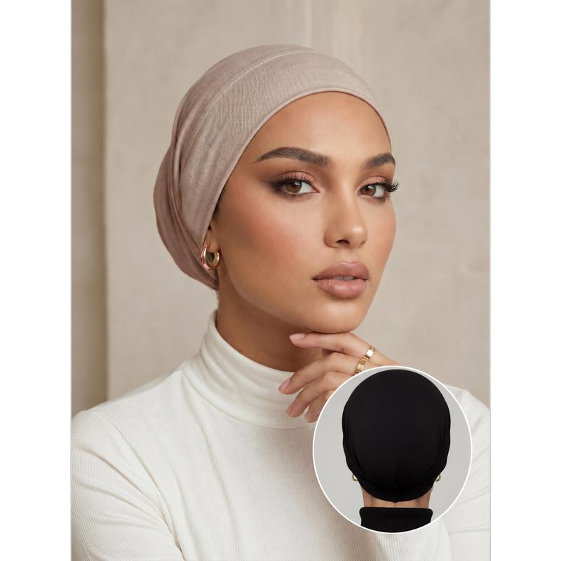 3-Pack Jersey Hijab Undercaps – Comfortable Flat-Top Design 🧕
