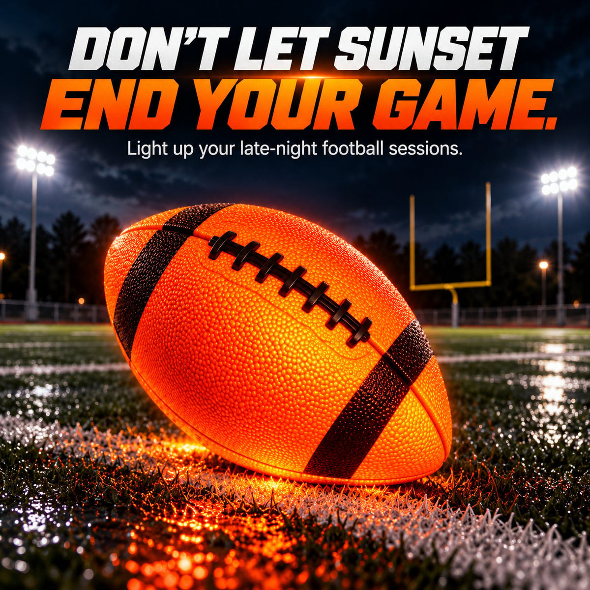 Light-Up LED Football 🏈 – Glowing Ball for Evening Play