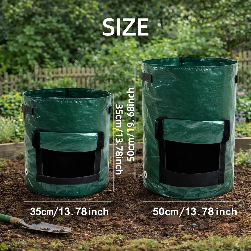 7-Gallon Plant Grow Bags with Easy Harvest Window, 2-Pack 🌱