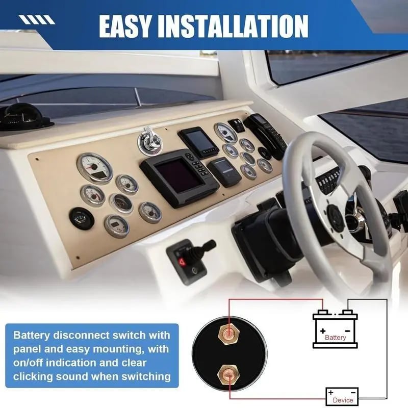Heavy-Duty Battery Disconnect Switch 🔋 – 12–24V, 300A Continuousv
