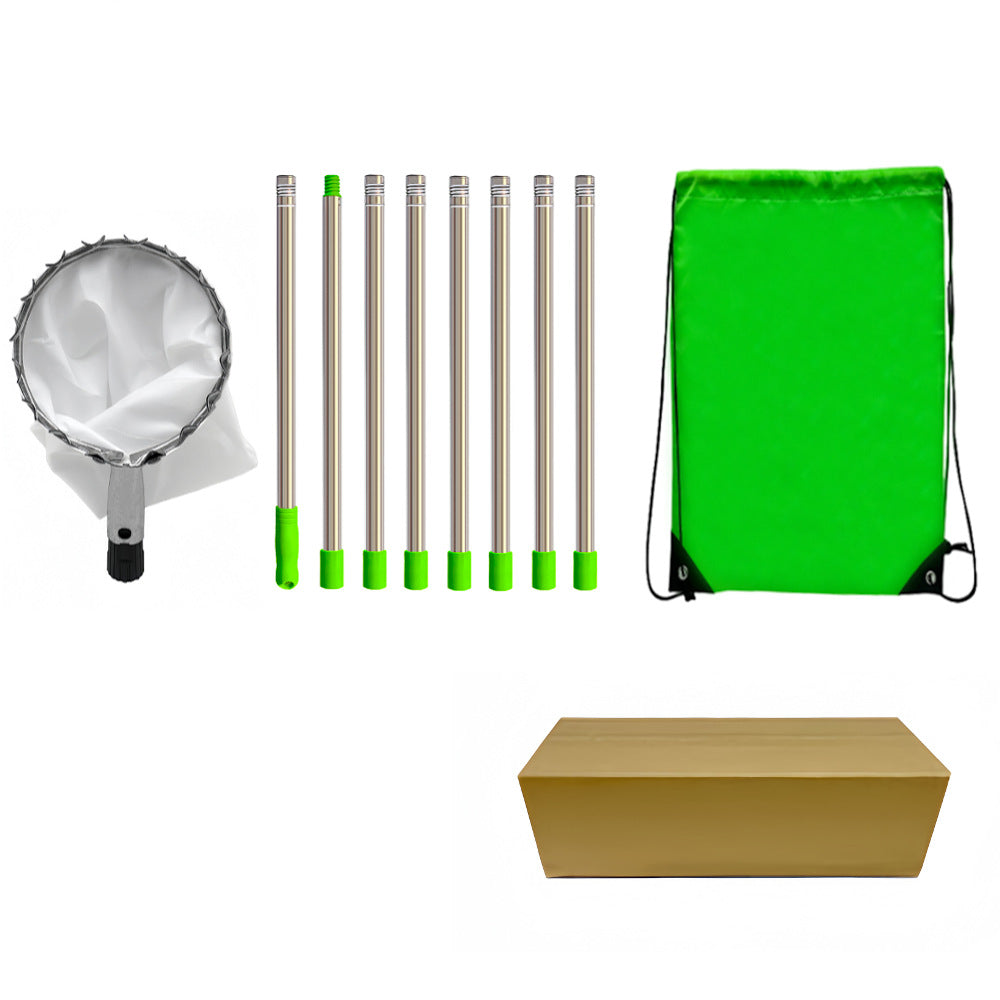 Long-Reach Fruit Picker 🍎 – Metal Basket with Catch Bag | 50% OFF