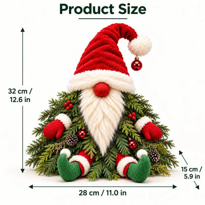 💯🎅 Sitting Christmas Evergreen Gnome | Woodland Holiday Decor