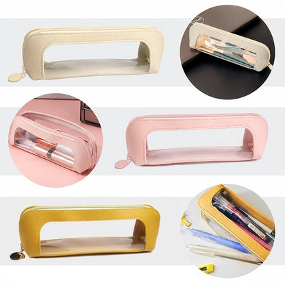 Compact Clear Makeup Bag ✨ – Handy Everyday Cosmetic Storage Pouch