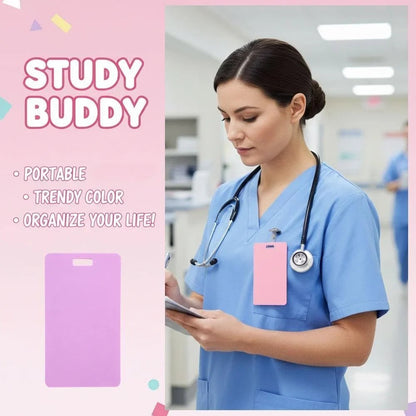 🩺📝 Erasable Badge Note – 🖊 Write, Wipe & Reuse with a Free Badge Clip
