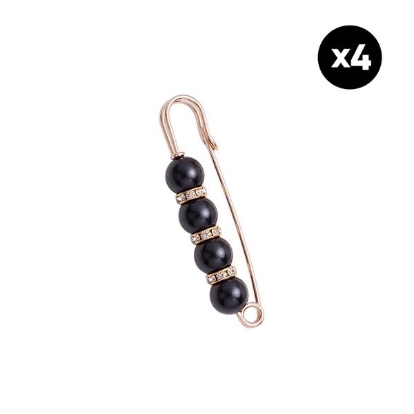 ✨ Pearl & Rhinestone Safety Pin Brooch – Elegant Decorative Fashion Accessory