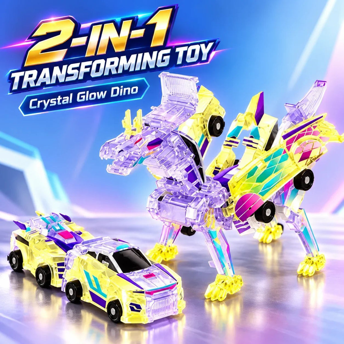🦖 Transforming Dinosaur Car Toy – 2-in-1 Action Vehicle