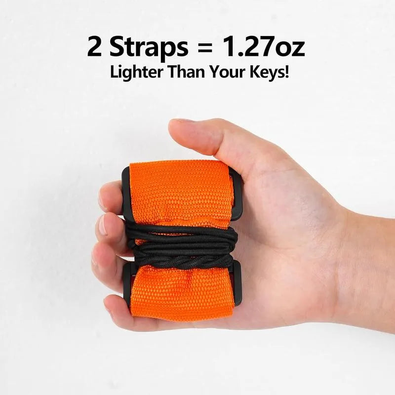✈️ 2-Pack Heavy-Duty Adjustable Travel Bag Connector Straps for Easy Suitcase Carrying