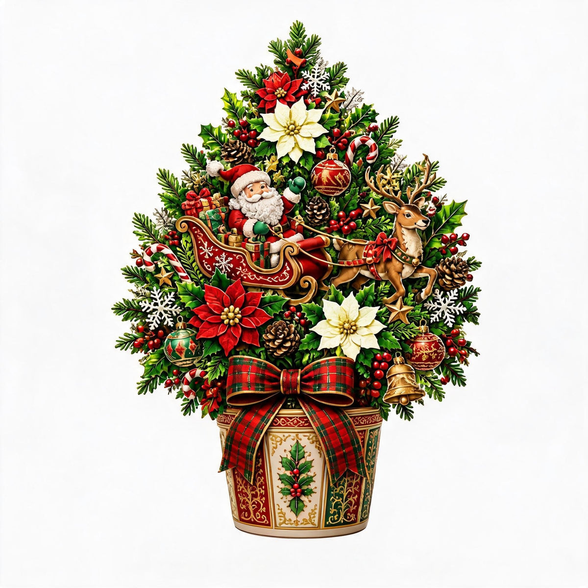 💯🌲 Pop-Up 3D Christmas Tree Card ✨ Turns Into Freestanding Festive Table Decor