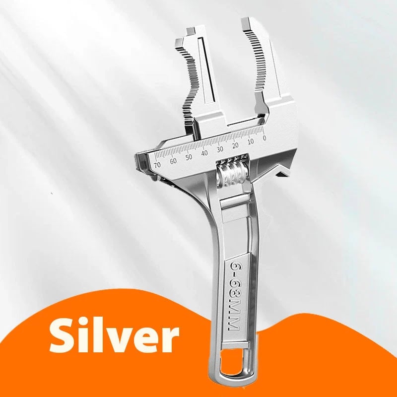 Reversible Plumbing Wrench 🔧 – Wide 6–68mm Jaw for Tight Sink Spaces
