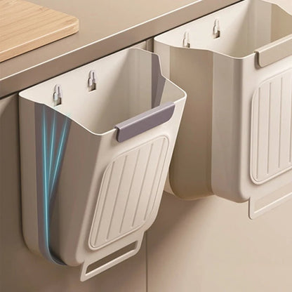 🗑️ Hanging Collapsible Trash Can – Space-Saving Bin for Kitchen & Cabinets