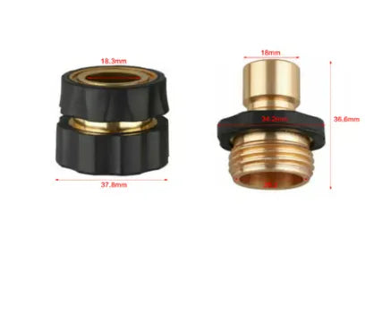 4-Set Garden Hose Quick Connectors 💦 – Male & Female Fittings