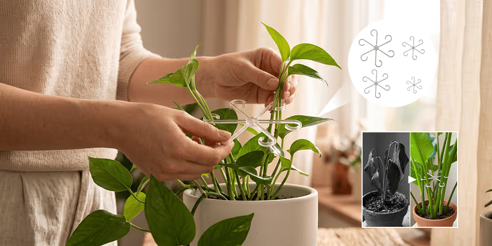 🌱 Reusable Plant Support Clips for Tomatoes, Vines & Climbing Plants