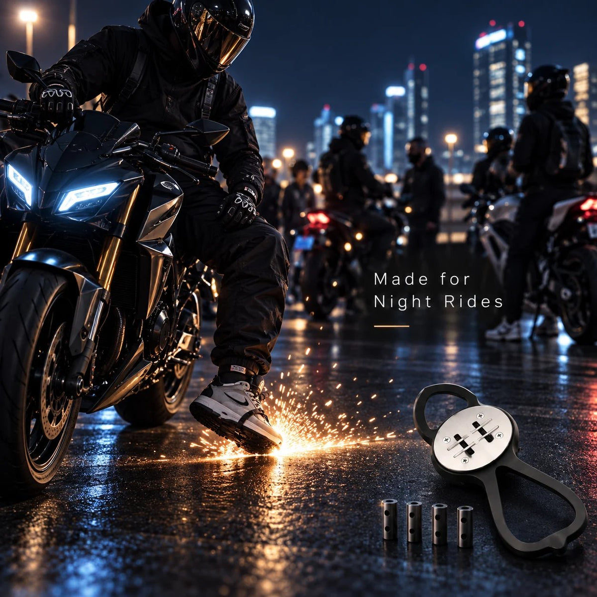 💯RoadFlare Motorcycle Boot Spark Sliders