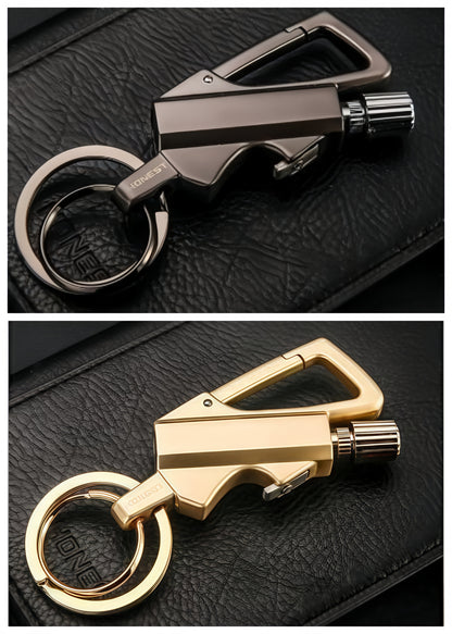 Infinity Match Fire Starter 🔥 – Keychain Multitool with Bottle Opener