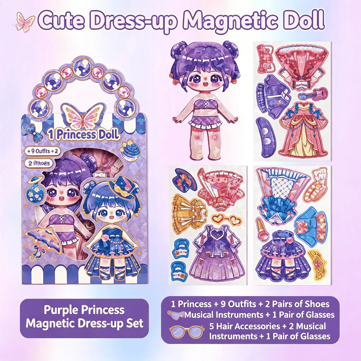 💥 Limited-Time Deal | Red Magnetic Mix-and-Match Dress-Up Dolls for Kids 🛍️