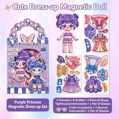 💥 Limited-Time Deal | Red Magnetic Mix-and-Match Dress-Up Dolls for Kids 🛍️