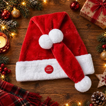 🎅 Animated Naughty Santa Hat – Moving Christmas Headwear for Holiday Parties