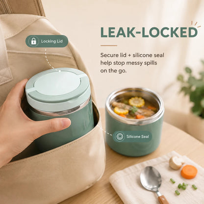 Portable Insulated Stainless Steel Lunch Box