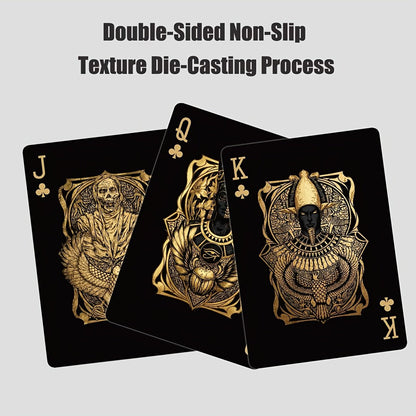 🃏 Black‑Gold Egyptian Themed Playing Cards