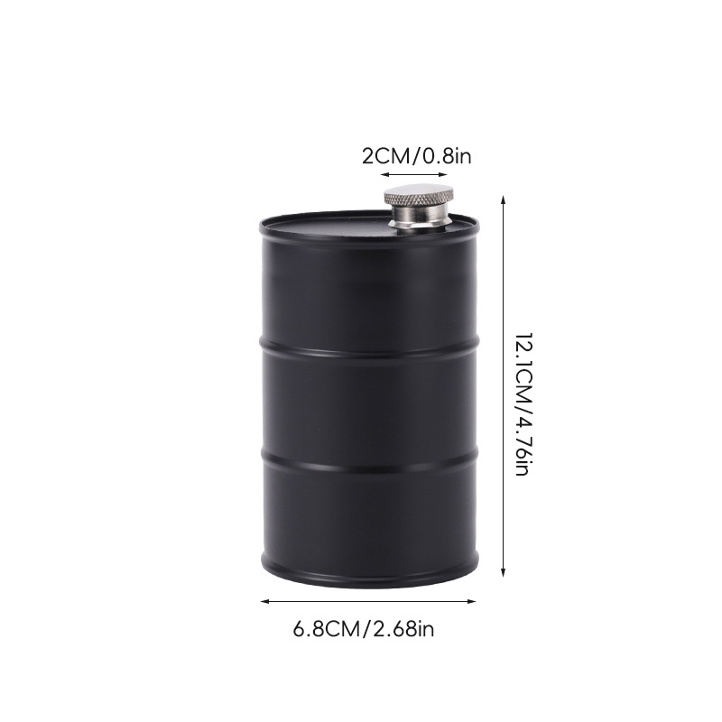 🛢️🥃 Portable Barrel-Style Whisky Flagon – Leak-Proof Storage for Camping & Travel