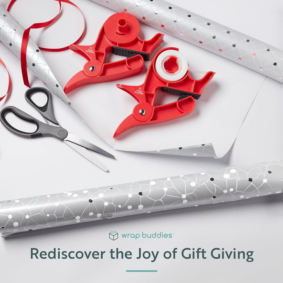 🎁✂️ Wrap Buddies Gift Wrapping Tool – Hold, Cut & Tape Gifts Faster