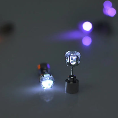 ✨ Glow Bright with LED Stud Earrings in Crisp White 🤍