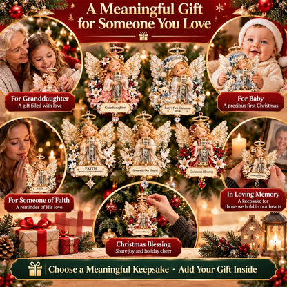 3D Angel Christmas Cash Gift Ornament – 6 Keepsake Designs