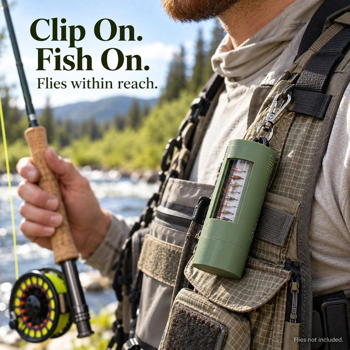 🎣Wearable Fly Box – Portable Fly Fishing Storage Case