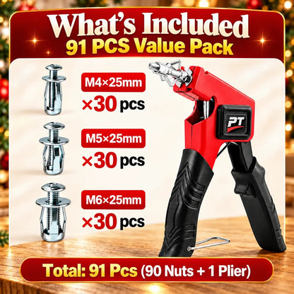 🔧🧰 91-Piece Petal Jack Nut Kit – Fast Hollow-Wall Anchoring for Drywall & DIY Repairs
